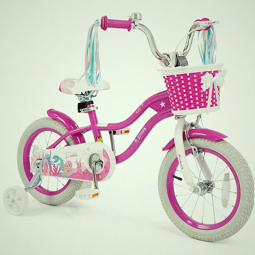 14" Kids Bike, Toddler Bicycle with Training Wheels, Hand & Coaster Brakes