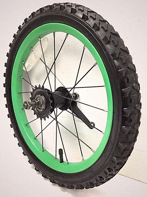 16" Bicycle Rear Green Wheel Coaster Brake 1.95" Tire Mini-BMX Kids Bike #A11