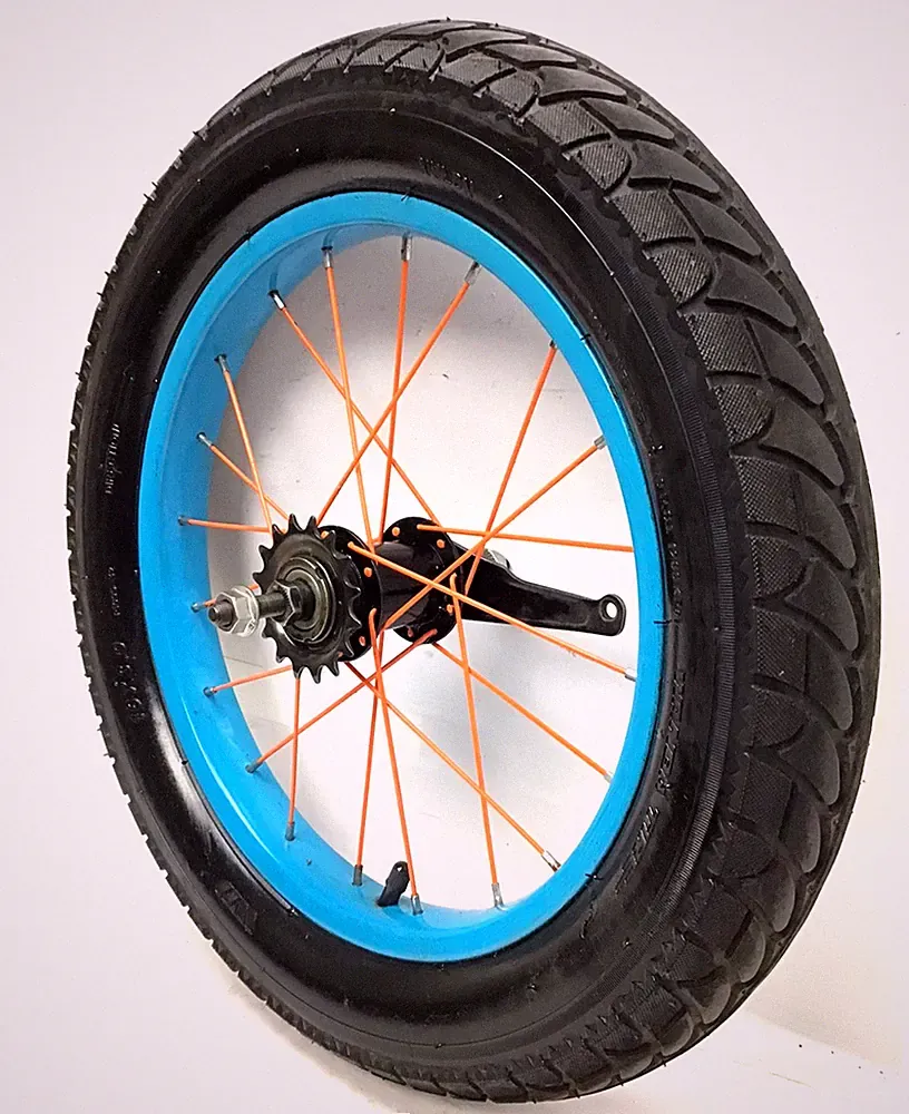 16" X 3" Bicycle Rear Blue Wheel Coaster Brake and Tire Kids Fat Bike #A53