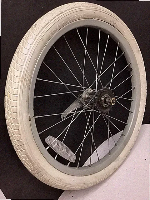 20" Rear Bicycle Silver Wheel Coaster Brake 1.95" White Tire Kids BMX Bike #N57