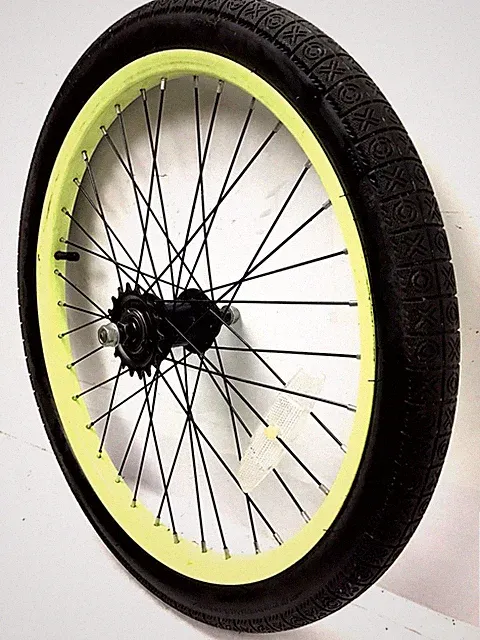 20" Rear Bicycle Yellow Wheel Coaster Brake with 1.95" Tire Kids BMX Bike #G70