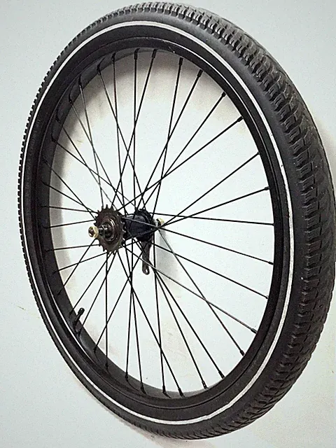 26" Bicycle Black Rear Wheel Coaster Brake 2.125" Tire Beach Cruiser Bike #J51