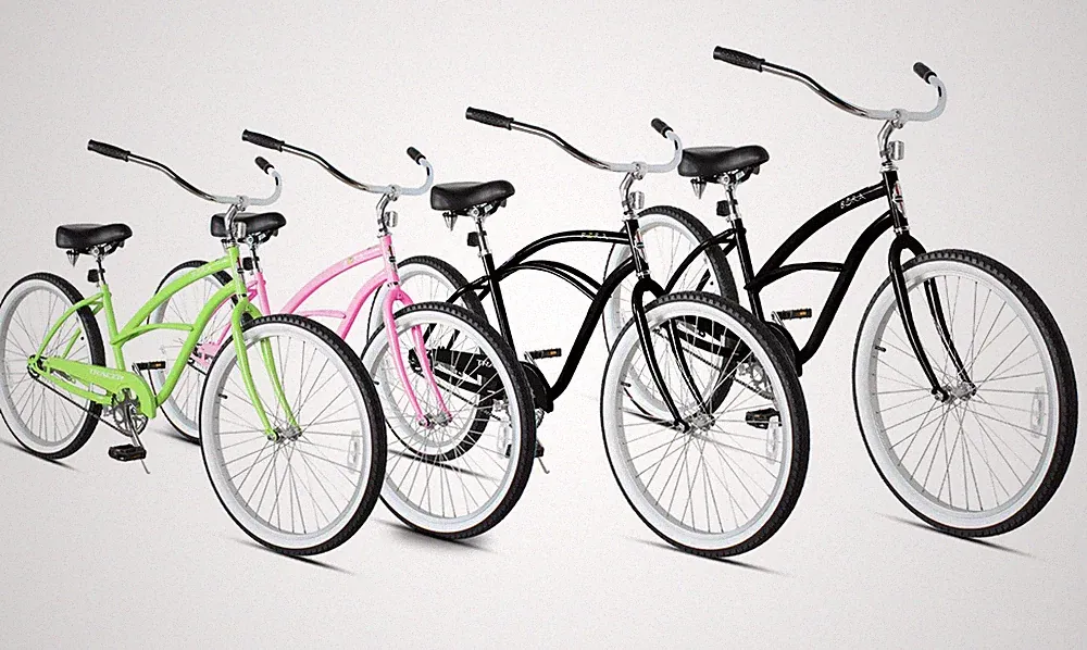 26 inch Women Beach Cruiser Bike Single Speed Coaster Brake City Commute Bicycle