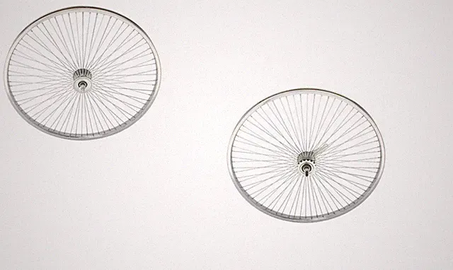 26" x 1.75 Bicycle Wheelset Front/Rear 68 Spokes Coaster Brake silver Bikes