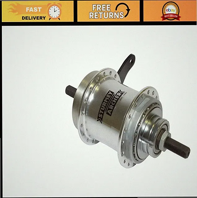 36h Coaster Brake Kick-Shift Hub Kit 116mm Silver | Bicycle Parts & Accessories