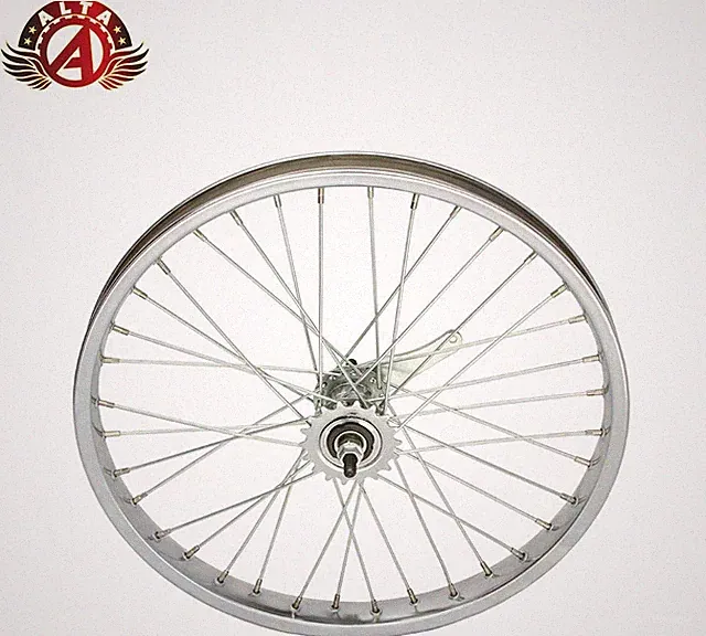 ALTA 20" Chrome Coaster Cruiser Wheel 38mm 36H 12G HEAVYDUTY Spokes 3/8 Axle.