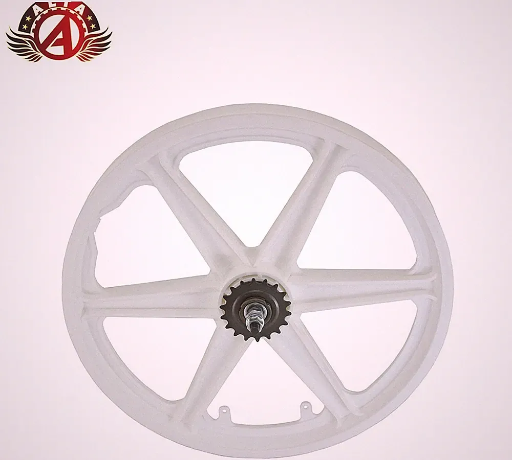 ALTA 20” Old School Bicycle COASTER BMX/Freestyle 6 Spoke Tuff Mag WHITE Rim.