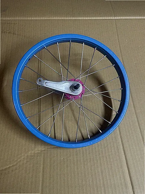 Baby Blue 16in Bicycle Rear Coaster Wheel