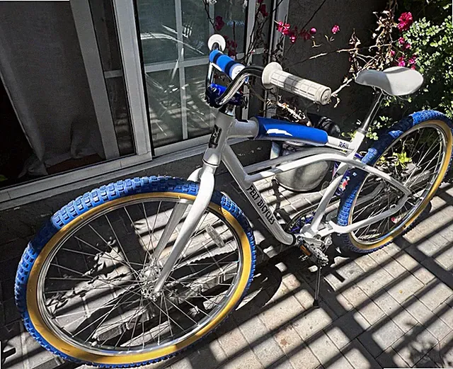 Barely Used Felt Bike 26in L White/Blue/2-Speed Coaster-Brake