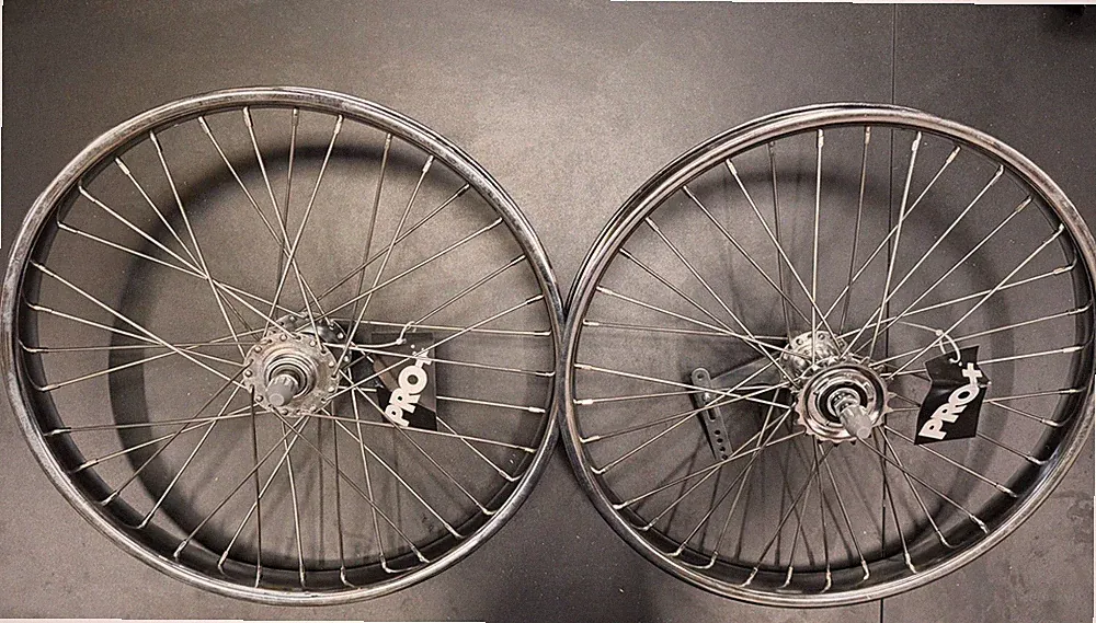 Bmx/Bicycle 20in Chrome Coaster Wheel Set