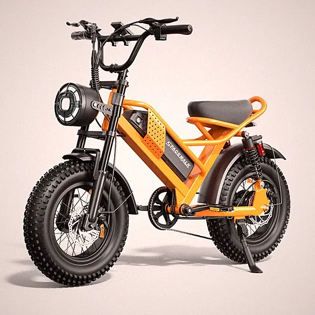 EILLEO Spacewalk 16" Fat Tire E-Bike: 750W, 22MPH, Removable 48V/15AH M6