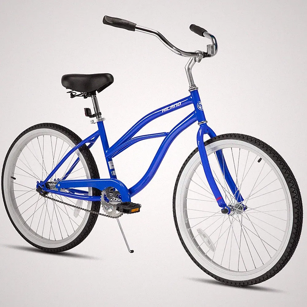 HILAND 26" Beach Cruiser Bike Single Speed Step-Through Commuter Coaster Brake