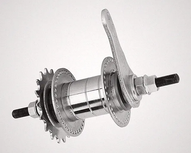 KT Chrome Single Speed Coaster Brake Hub 72H 3/8 Axle 18T Sprocket Rear Hub.