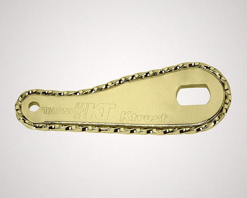 KT Square Twisted Coaster Hub Arm Gold Bicycle Brake Arm Cruiser Lowrider Bikes.