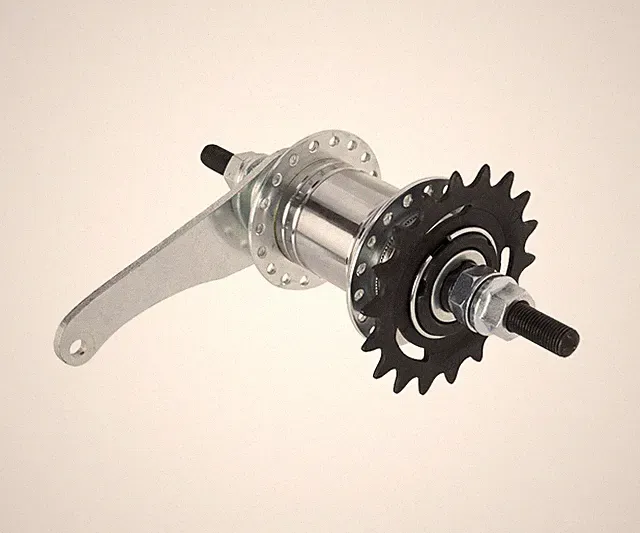 NEW! PRO+ BICYCLE 36 SPOKE COASTER STEEL HUB 105G 12G CHROME