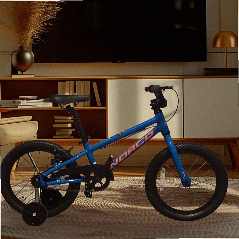 Norco Coaster 16 Blue 2023 NEW Kids Mountain Bike w/ Training Wheels