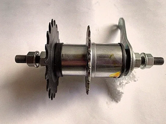 NOS Bicycle CONVERSION KIT HUB Double Sprockets Coaster Brake Cruiser Lowrider