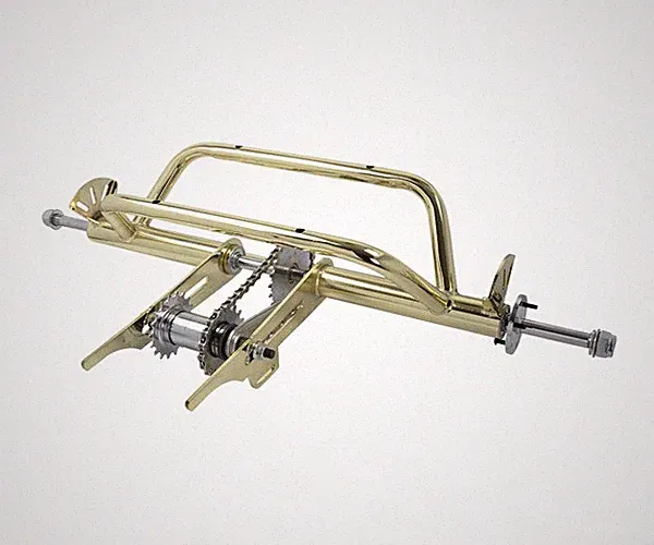 OG LOWRIDER 20-26" 1 SPEED TRIKE CONVERSION KIT COASTER 5/8 AXLE GOLD
