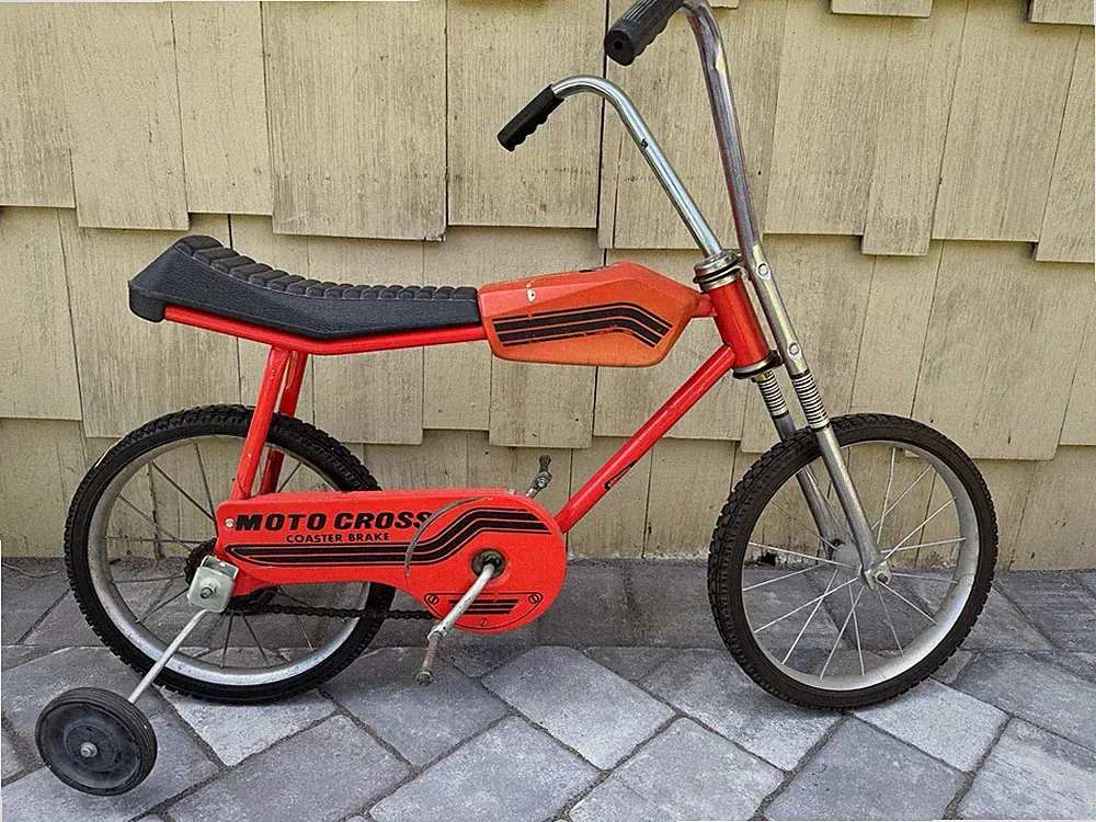 Rare Vintage Hedstrom Moto Cross Motorcycle Kids Bicycle Coaster Brake w/ Tank