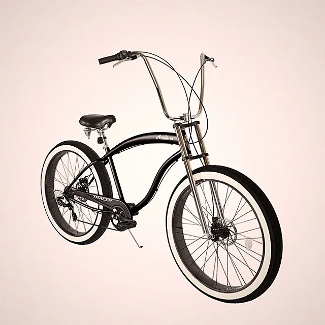 Tracer 26" Beach Cruiser Bike 1/7 Speed Coaster/Disc Brake Black 26*4" Fat Tire