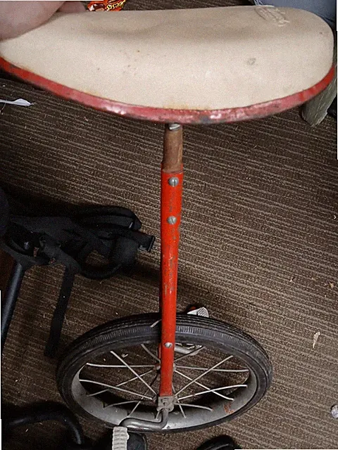 UNICYCLE WITH TROXEL SEAT SOLID TIRE Adjustable Height VINTAGE MOSCOW USA