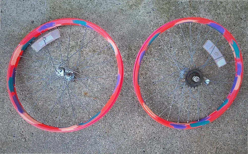 Vintage 80s 90s Huffy BMX Bicycle Coaster Brake Wheel Set