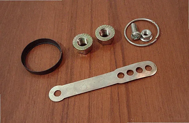 Vintage Bike Hub Axle Nuts Cap Clamp 3/8 in NOS