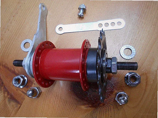 Vintage Falcon Rear SS Bike Hub RED 36H 18T Coaster Cruiser Schwinn 110mmKlunker