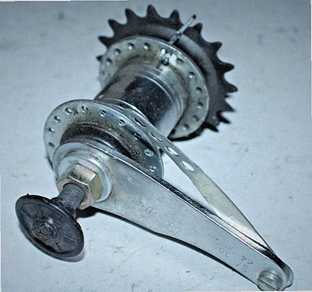 Vintage Histop Rear SS Bike Hub Silver 36H 110mm 18T Coaster Cruiser USA Shipper