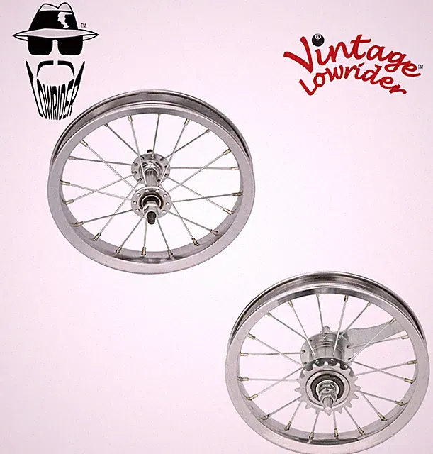 Vintage Lowrider Bicycle Wheel 12 1/2" x2 1/4" 20 Spoke Front Or Rear Wheel Kids