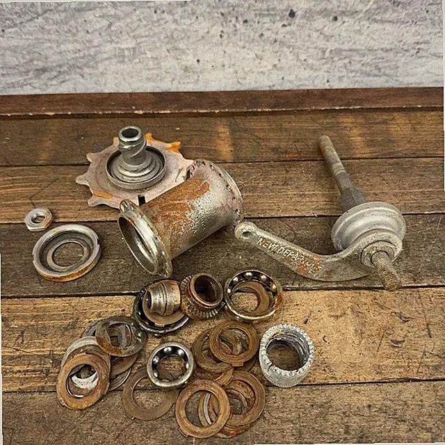 Vintage New Departure Model D Hub Parts Lot Coaster Brake Silver USA Bicycle