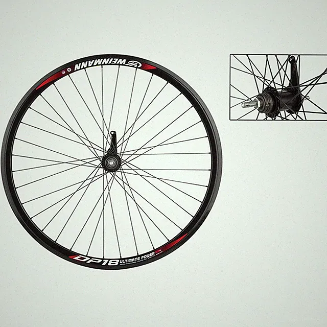 Weinmann DP18 700c Rear Coaster Wheel Black 36h Shimano E110 Urban Road Commuter
