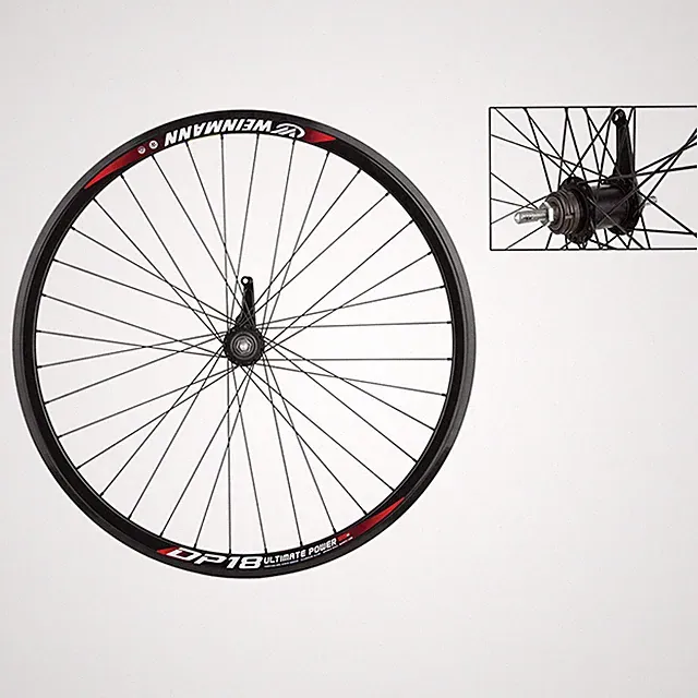 Weinmann DP18 700c Rear Coaster Wheel Black 36h Shimano E110 Urban Road Commuter