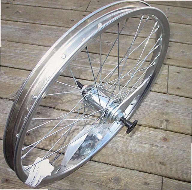 Wheel 20 X 1.75 Coaster Brake Rear Chromed Steel W/Brake Band 18T Bolt On NEW
