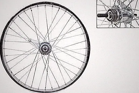 Wheel Master 20x1.75" Rear Wheel - Steel, Coaster Brake, Chrome, 36H