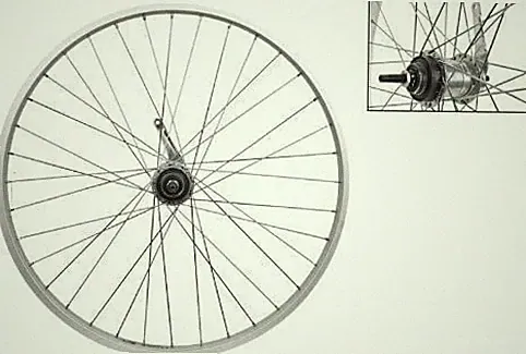 Wheel Master 26x1.75" Rear Wheel - Nexus 3-Speed, Coaster Brake, Silver